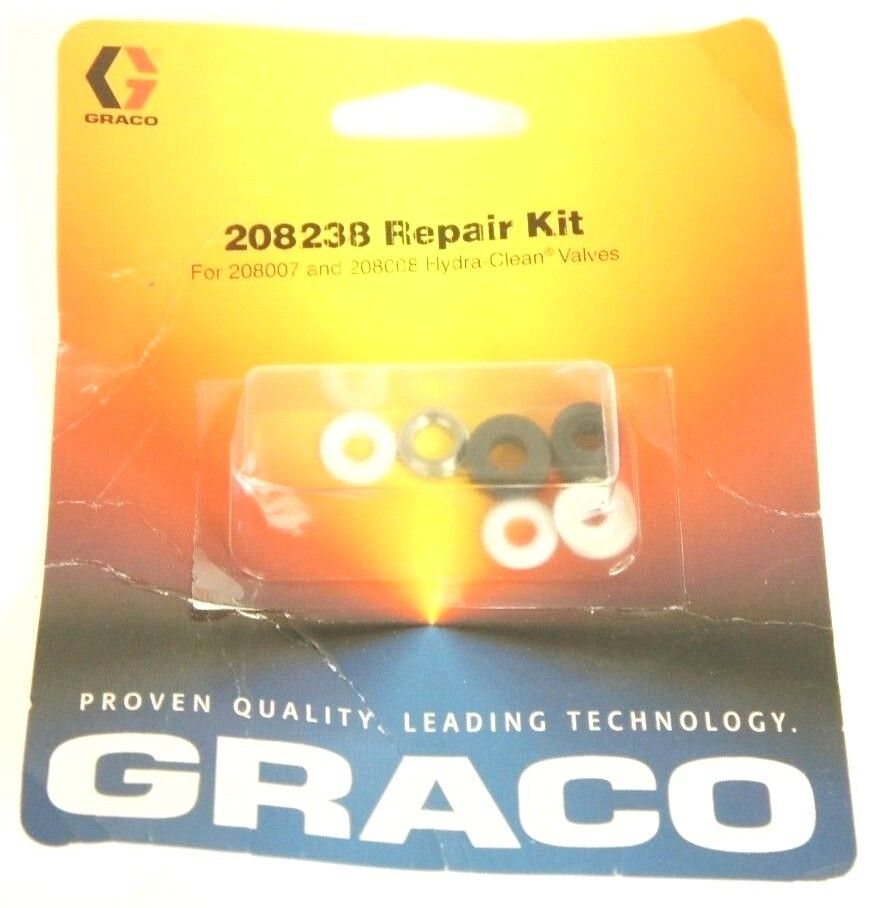 NEW GRACO 208238 REPAIR KIT FOR 208007 / 208C08 HYDRA CLEAN VALVES