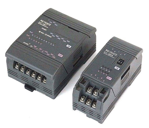 KEYENCE KV-16T PLC I/O MODULE W/ KV-8ER EXPANSION MODULE KV16T KV8ER