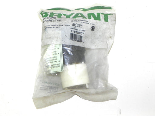 NEW BRYANT 71520NC LOCKING CONNECTOR 20A, 250V, L15-20