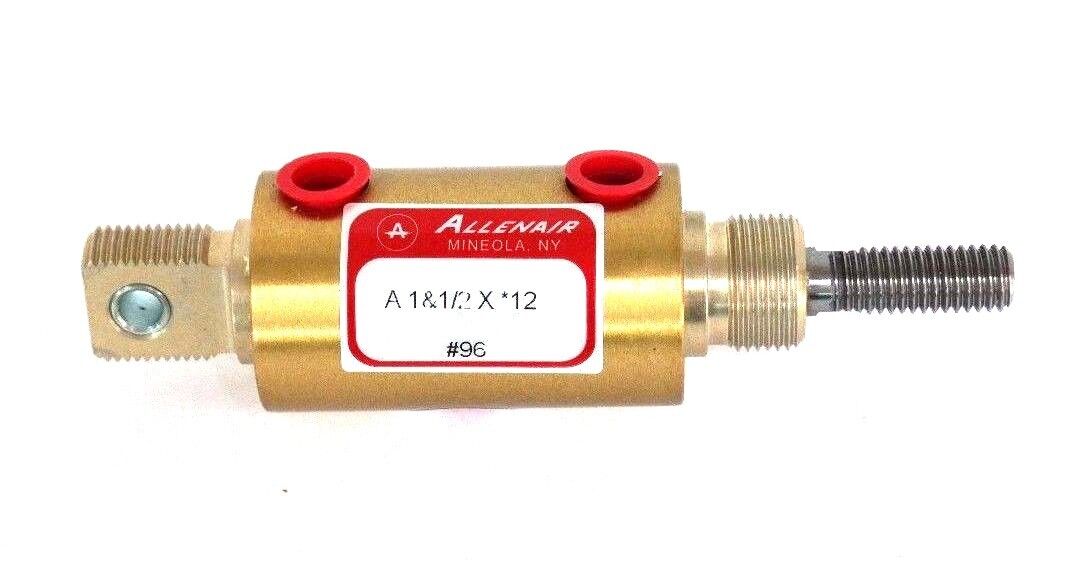 NIB ALLENAIR A 1-1/2 X *12 #96 BRASS AIR CYLINDER
