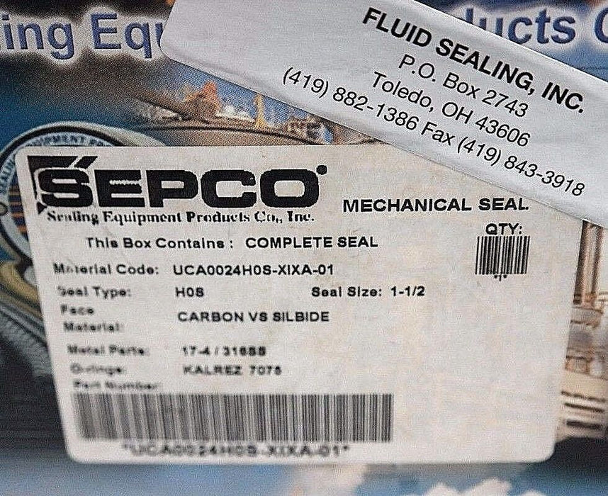 NIB SEPCO UCA0024HOS-XIXA-01 MECHANICAL SEAL UCA0024H0SXIXA01