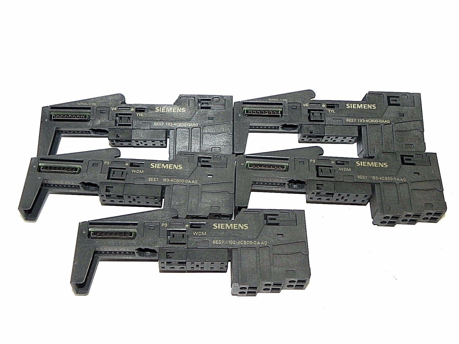 LOT OF 5 NEW SIEMENS 6ES7 193-4CB00-0AA0 TERMINAL TM-E15523-01 FOR ET200S 5PC/PK