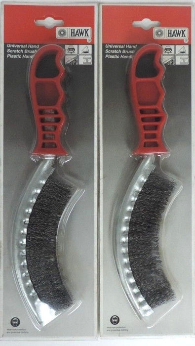 LOT OF 2 NEW NULINE 462291-3208 HAND SCRATCH BRUSH WIRE HAWK