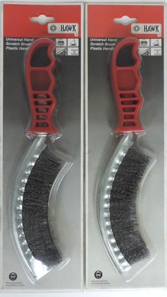 LOT OF 2 NEW NULINE 462291-3208 HAND SCRATCH BRUSH WIRE HAWK