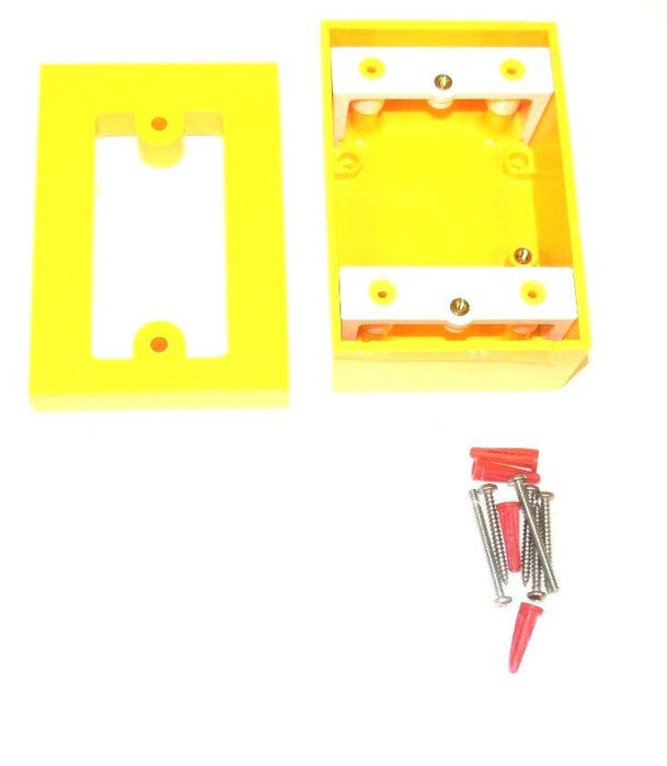 NIB STI SUB-71101A-Y BACKBOX FOR SS SERIES, YELLOW, 1.5" DEEP, SUB71101AY