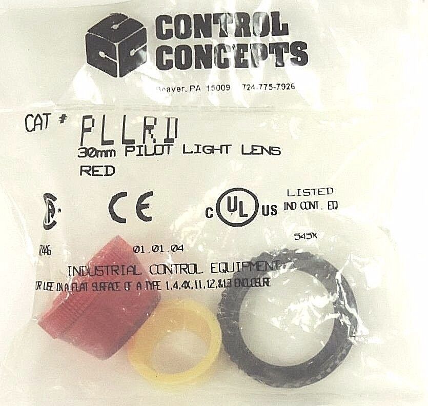NEW CONTROL CONCEPTS PLLRD RED 30mm PILOT LIGHT LENS