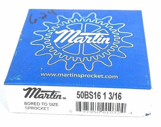 FACTORY SEALED MARTIN 50BS16-1-3/16 SPROCKET 1-3/16" BORE 16 TEETH 50BS161316