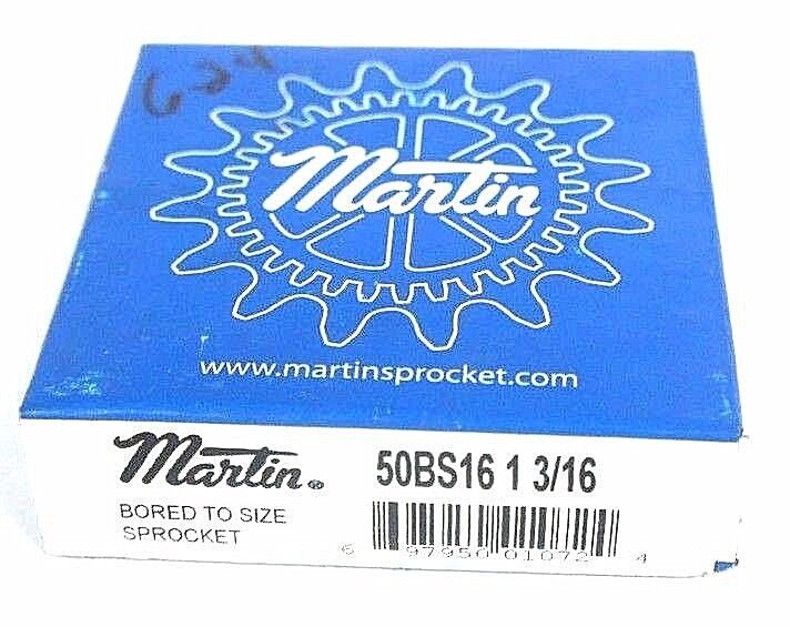 FACTORY SEALED MARTIN 50BS16-1-3/16 SPROCKET 1-3/16" BORE 16 TEETH 50BS161316