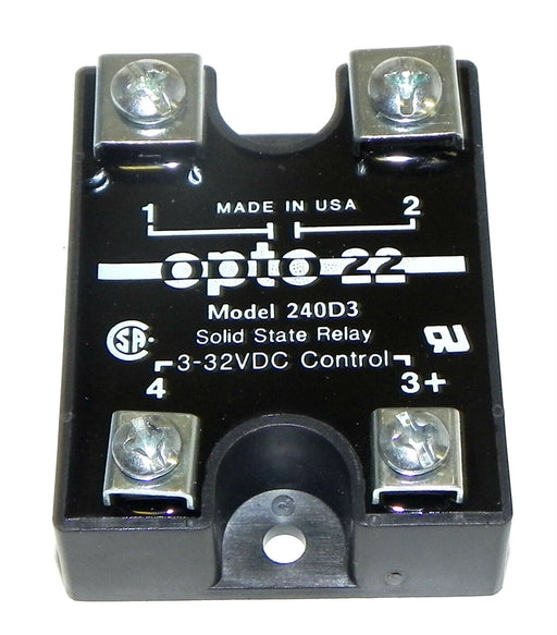 NEW OPTO 22 SOLID STATE RELAY MODEL 240D3 3-32VDC CONTROL
