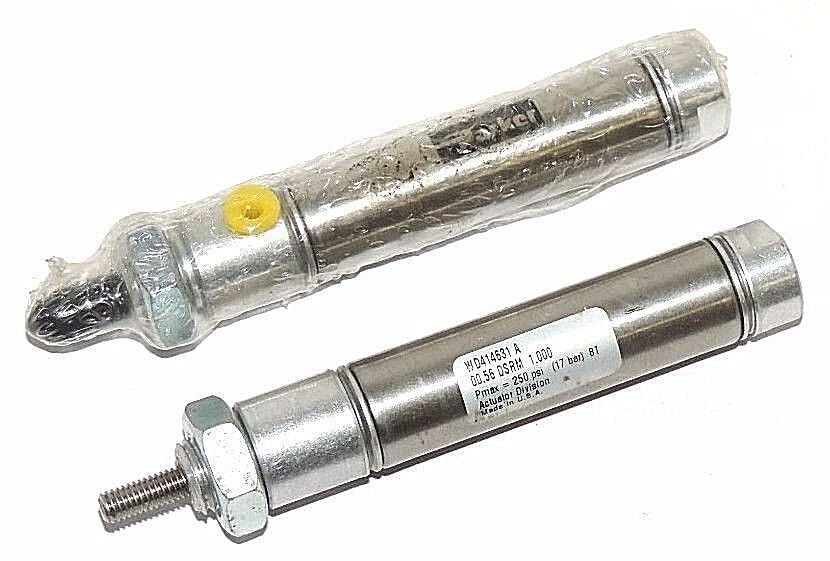 LOT OF 2 NEW PARKER WD414631 A PNEUMATIC CYLINDERS 00.56 DSRM 1.0