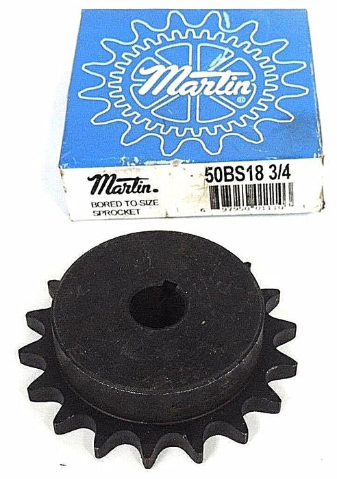 NIB MARTIN 50BS18 3/4 SPROCKET BORE .75IN 18TEETH 50BS1834