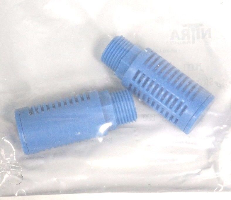 BOX OF 8 NEW NITRA SPL-38N PLASTIC SILENCERS 3/8" NPT SPL38N