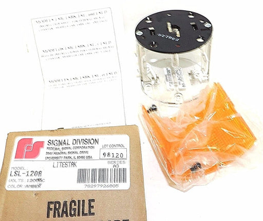 NIB SIGNAL DIVISION LSL-120A SERIES A3 LIGHTSTACK MODULE 120VAC COLOR AMBER