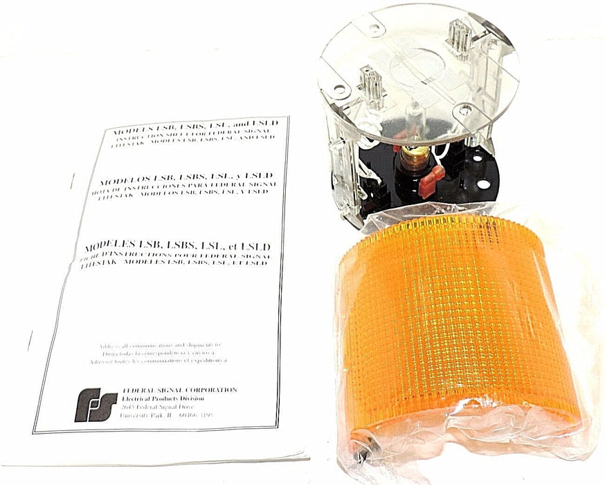 NIB SIGNAL DIVISION LSL-120A SERIES A3 LIGHTSTACK MODULE 120VAC COLOR AMBER