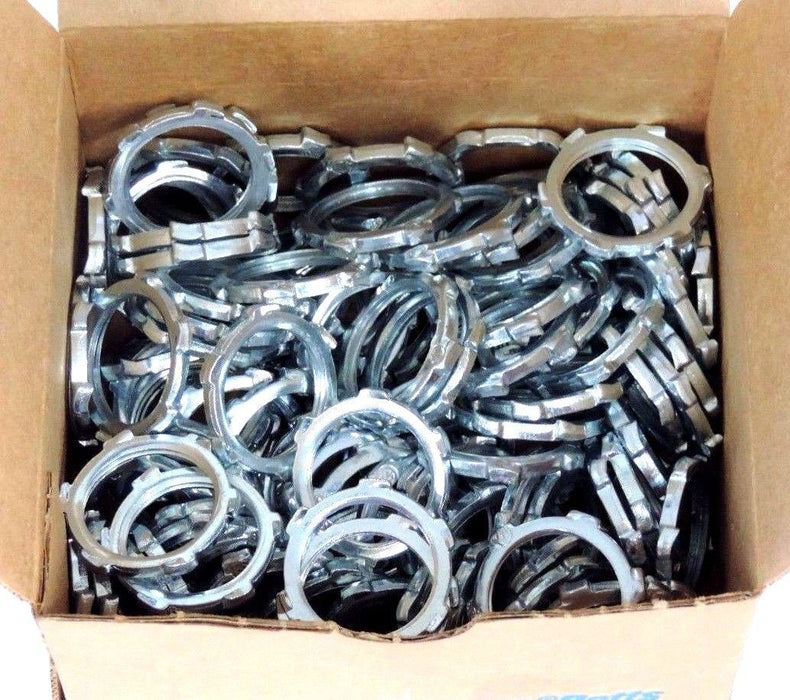 NIB THOMAS & BETTS LN-102 LOCKNUTS FOR 3/4" RIGID CONDUIT QTY 100