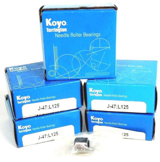 LOT OF 5 NIB KOYO TORRINGTON  J-47:L125 NEEDLE ROLLER BEARINGS J-47 L125