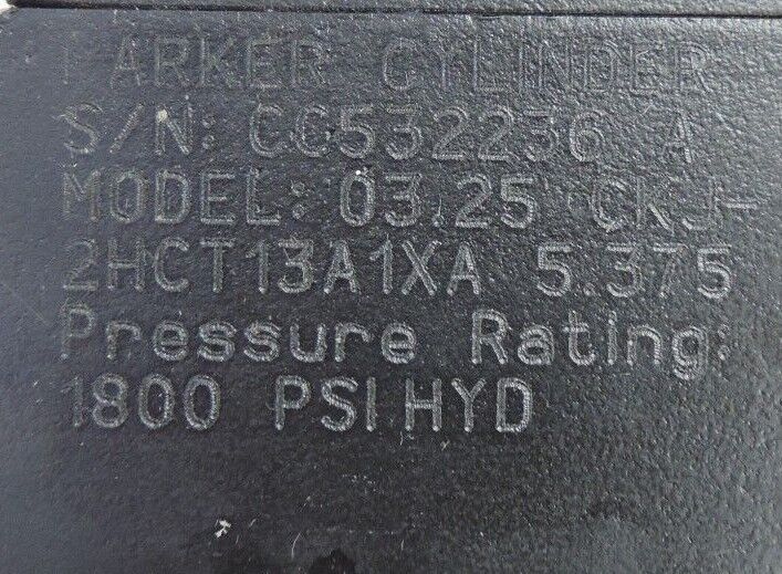 NEW PARKER 2 STAGE HYDRAULIC CYLINDER SER. 2H, BORE: 03.25 STROKE: 5.375, 2.250