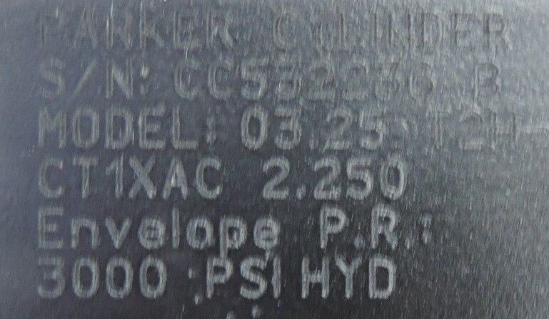 NEW PARKER 2 STAGE HYDRAULIC CYLINDER SER. 2H, BORE: 03.25 STROKE: 5.375, 2.250