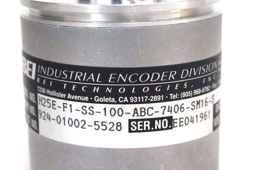 NEW BEI H25E-F1-SS-100-ABC-7406-SM16-S ENCODER PART NO. 924-01002-5528