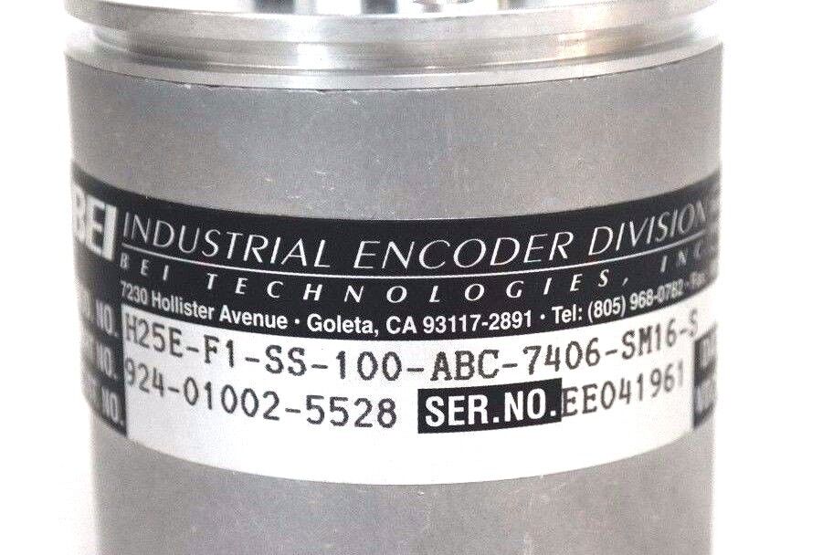 NEW BEI H25E-F1-SS-100-ABC-7406-SM16-S ENCODER PART NO. 924-01002-5528