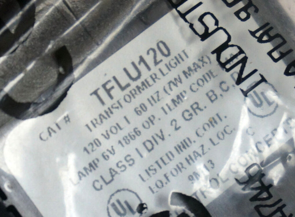 NEW CONTROL CONCEPTS TFLU120 TRANSFORMER LIGHT W/ LAMP 120V, 60HZ