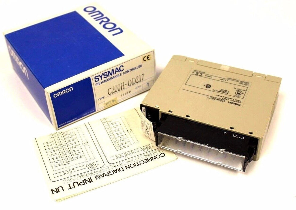 NIB OMRON C200H-OD217 OUTPUT MODULE 5-24VDC 0.3A/POINT, 3.6A/UNIT C200HOD217