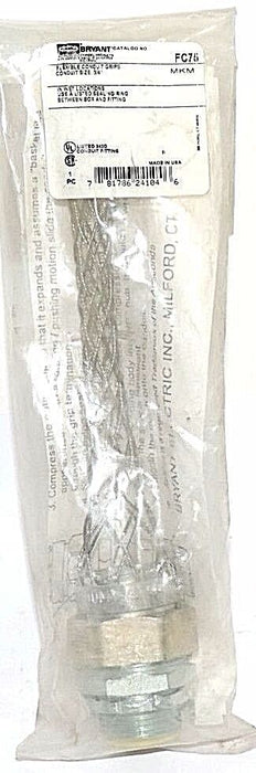 NEW HUBBELL FC75 FLEXIBLE CONDUIT GRIPS CONDUIT SIZE: 3/4''