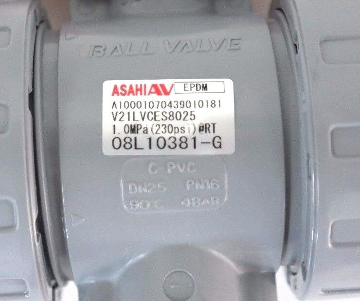 LOT OF 9 NIB ASAHI 1609010 BALL VALVE 1" C-PVC EPDM TYPE 21 1609-010