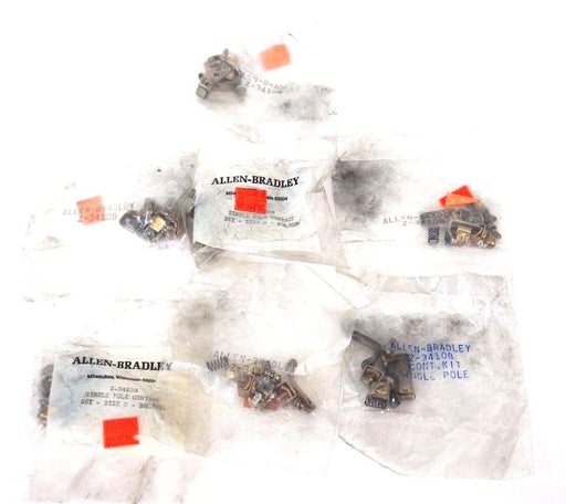 LOT OF 7 NEW ALLEN BRADLEY Z-34108F SINGLE POLE CONTACT KITS, SIZE 0, BUL702L