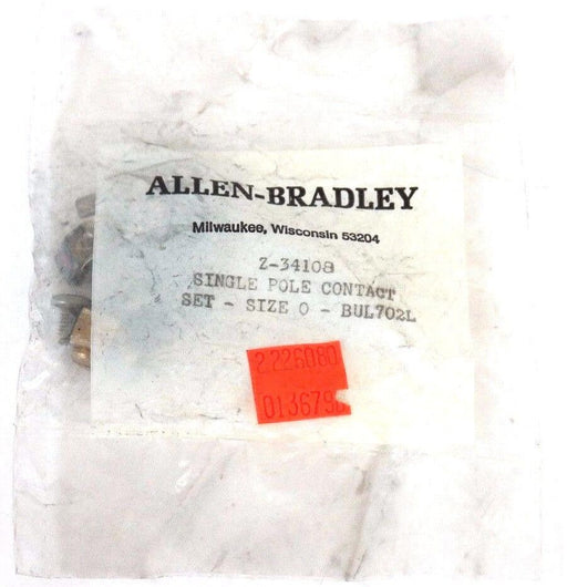 LOT OF 7 NEW ALLEN BRADLEY Z-34108F SINGLE POLE CONTACT KITS, SIZE 0, BUL702L