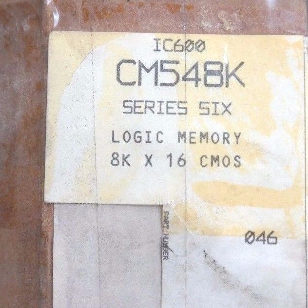 NIB GE FANUC IC600CM548K 8K LOGIC MEMORY MODULE IC600-CM548K ASM. 44A717594-G01