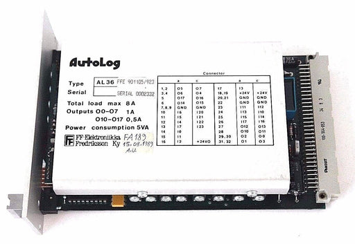 AUTOLOG FF-ELEKTRONNIKKA AL36 CPU MODULE, FFE 901105/923, AL36IFC1, 30213