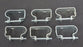 LOT OF 6 NEW B-LINE B3690 BRACING J HANGERS 3/4'' IP