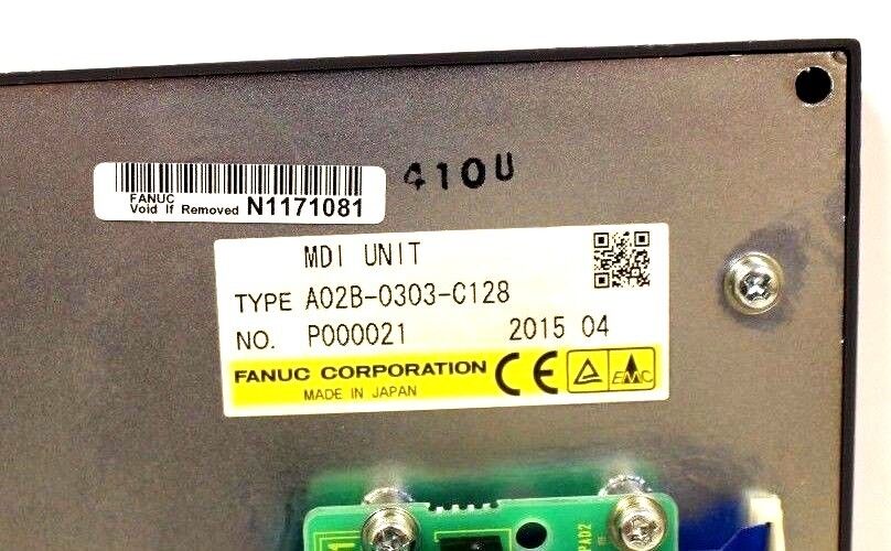 FANUC A02B-0303-C128  MDI UNIT CONTROL KEYPAD / KEYBOARD A02B0303C128