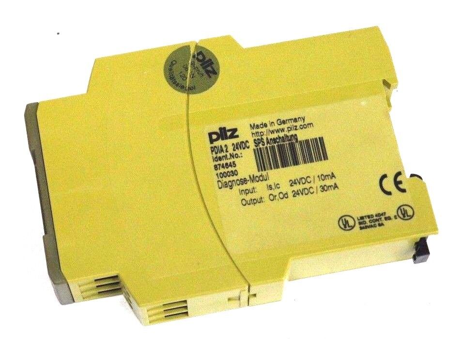 NIB PILZ PDIA-2 DIAGNOSE MODULE PDIA2 IDENT. NO. 874645, 100030, 24VDC