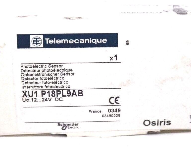 NIB TELEMECANIQUE XU1-P18PL9AB PHOTOELECTRIC SENSOR XU1P18PL9AB, 12...24V DC