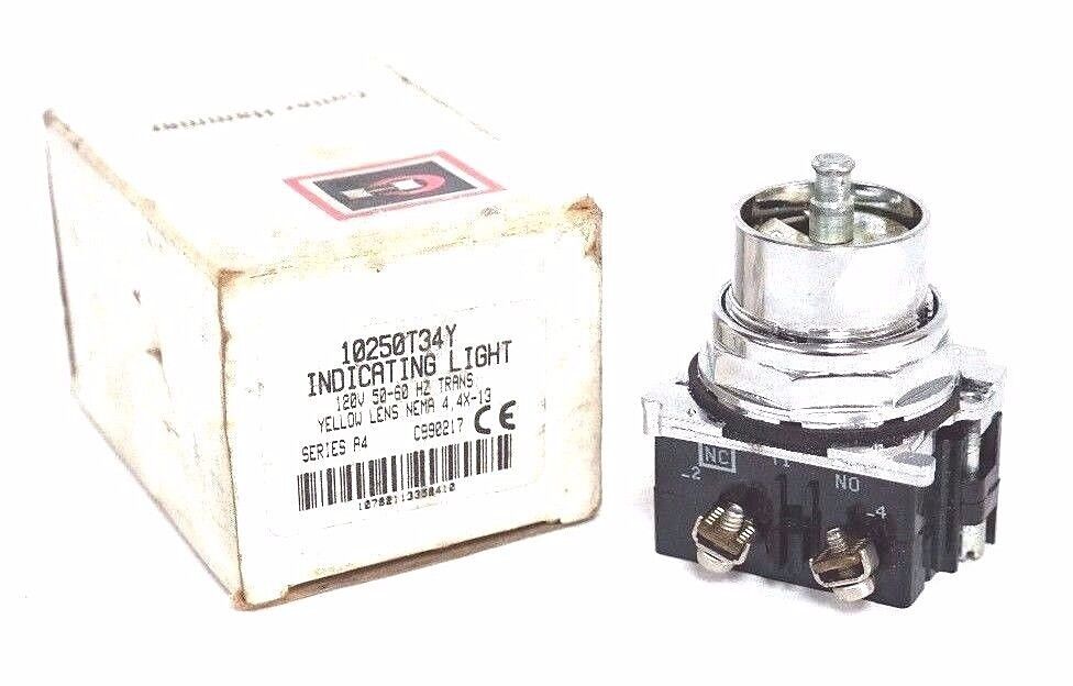 NIB CUTLER HAMMER 10250T34Y INDICATING LIGHT SERIES A4, 120V, 50-60Hz, 10250T34Y