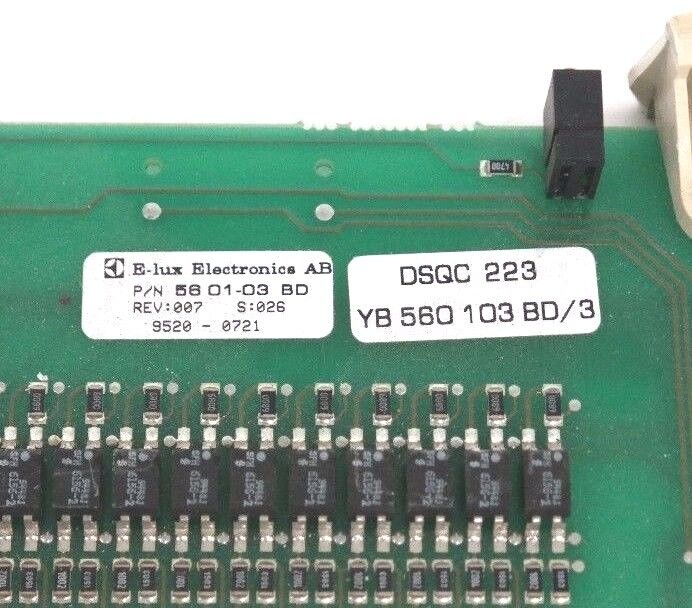 ABB DSQC-223 I/O BOARD 3HAB-2214-8/3, REV 007, 56-01-03-BD, YB-560-103-BD/3