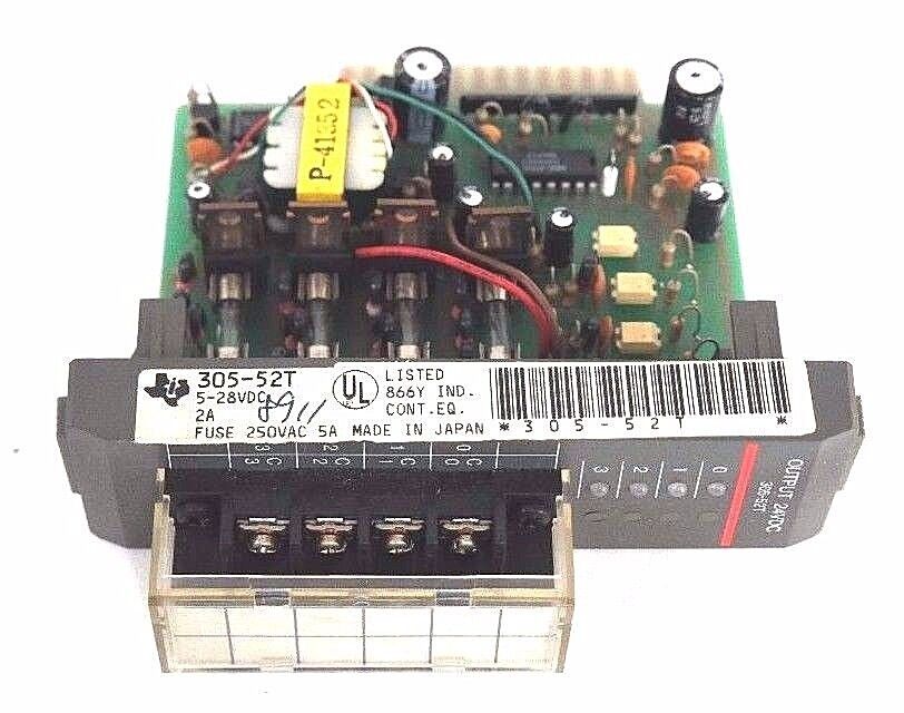 NIB TEXAS INSTRUMENTS 305-52T OUTPUT MODULE, 30552T, 5-28VDC, 2A FUSE, 250VAC,5A
