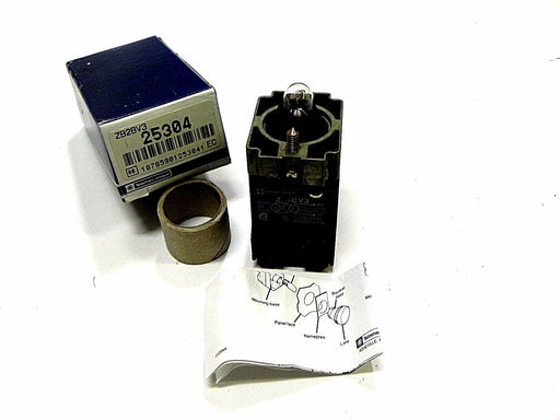 NIB TELEMECANIQUE ZB2-BV3 PILOT LIGHT HEAD 120VAC TRANSFORMER TYPE W/BULB ZB2BV3