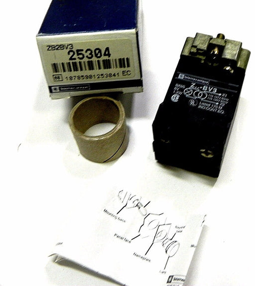 NIB TELEMECANIQUE ZB2-BV3 PILOT LIGHT HEAD 120VAC TRANSFORMER TYPE W/BULB ZB2BV3