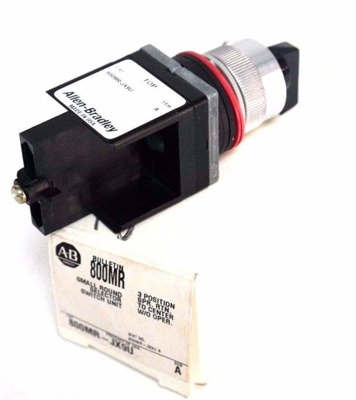 NIB ALLEN BRADLEY 800MR-JX9U SER. A SMALL ROUND SELECTOR SWITCH UNIT 800MRJX9U