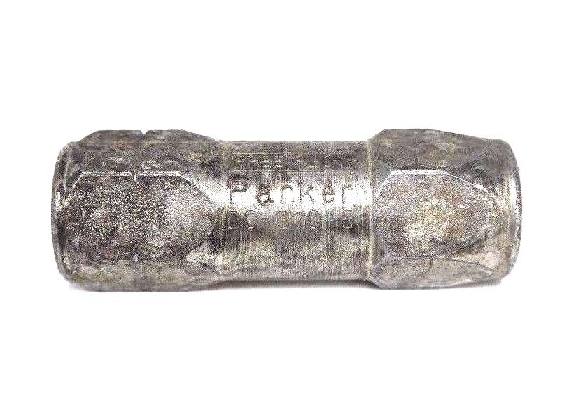 LOT OF 2 PARKER DC-370-5 CHECK VALVES 3/8" NPT, DC37505