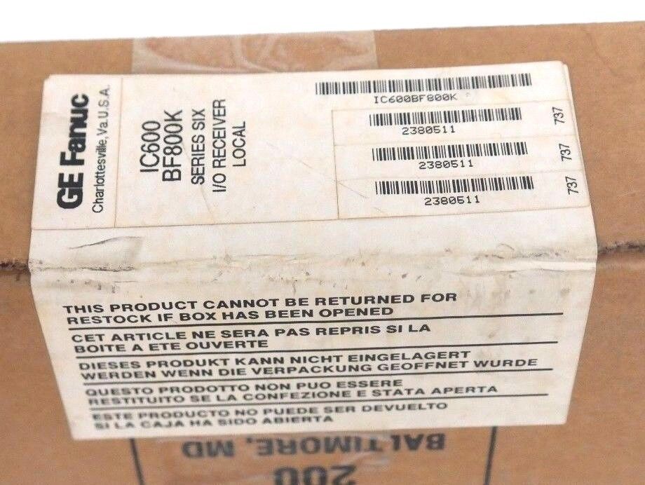 FACTORY SEALED GE FANUC IC600BF800K SERIES SIX I/O RECEIVER LOCAL