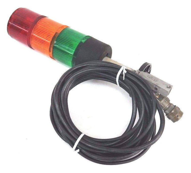 TELEMECANIQUE XVA-LCS BEACON SIGNAL STACK LIGHT TOWER WITH BASE AND CABLES