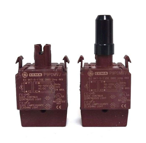 LOT OF 2 GENERAL ELECTRIC P9PDMVJ LAMP HOLDERS