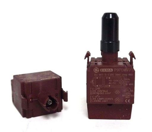 LOT OF 2 GENERAL ELECTRIC P9PDMVJ LAMP HOLDERS