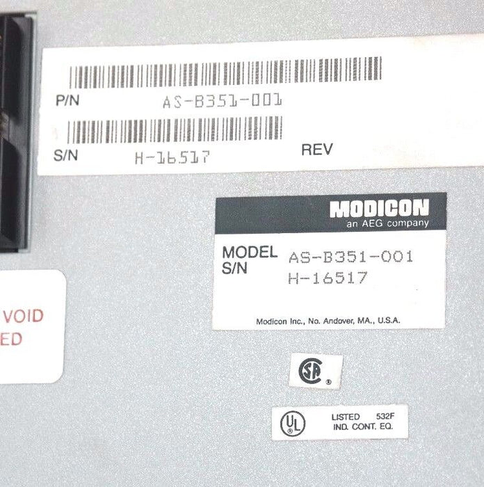 AEG MODICON AS-B351-001, 115VAC INPUT MODULE ASB351001 - LOT OF 2