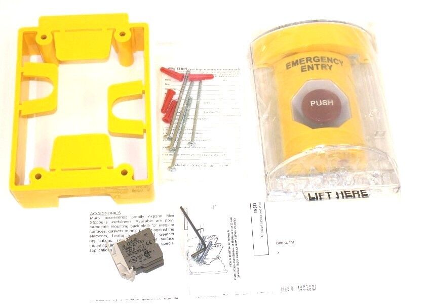 NIB STI SS-2281 STOPPER STATION WITH STI-6605 MINI STOPPER II COVER, YELLOW