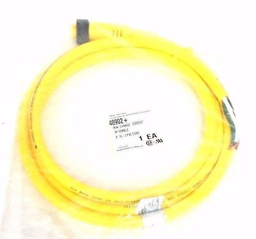 NIB BRAD HARRISON 40902+ MINI CHANGE CORDSET 3P FEMALE 6" 16.3 PVC CORD 96411L